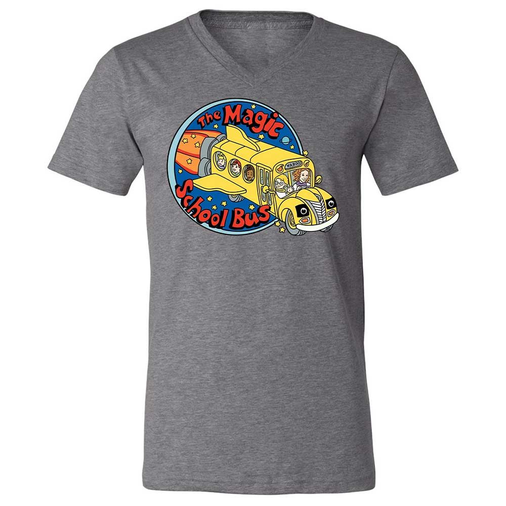Unisex V-Neck T-Shirt - 7WT8Y391 - Deep Heather - 9