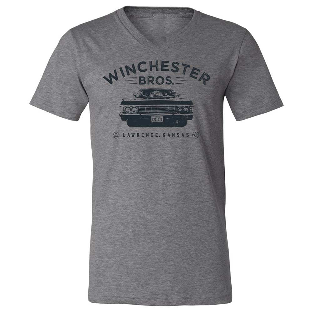 Unisex V-Neck T-Shirt - 834JBRNV - Deep Heather - 9