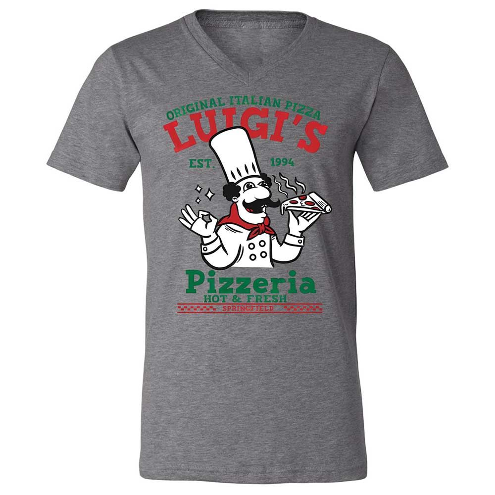 Unisex V-Neck T-Shirt - UAEK7RUU - Deep Heather - 9