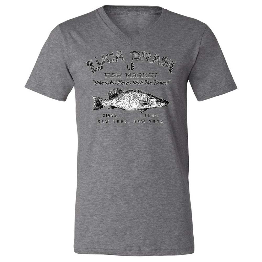 Unisex V-Neck T-Shirt - BWE1PJFW - Deep Heather - 9