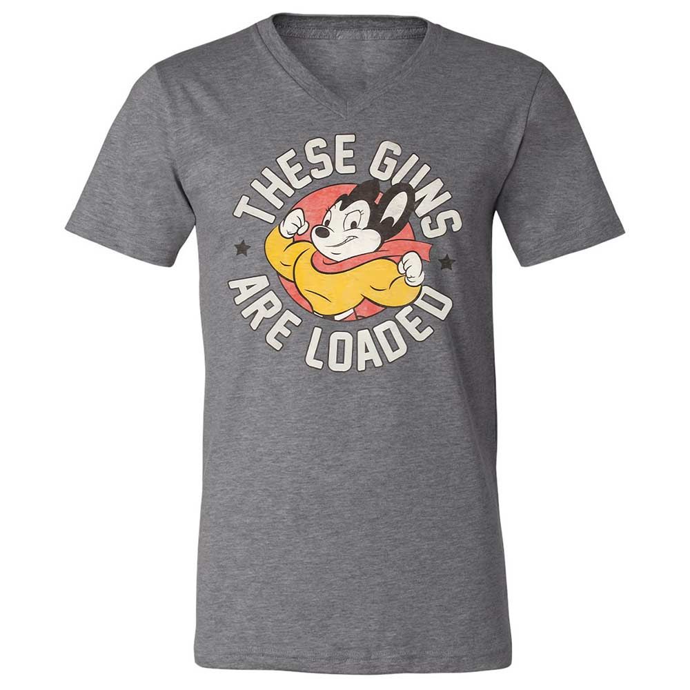 Unisex V-Neck T-Shirt - 5M86JP9M - Deep Heather - 9