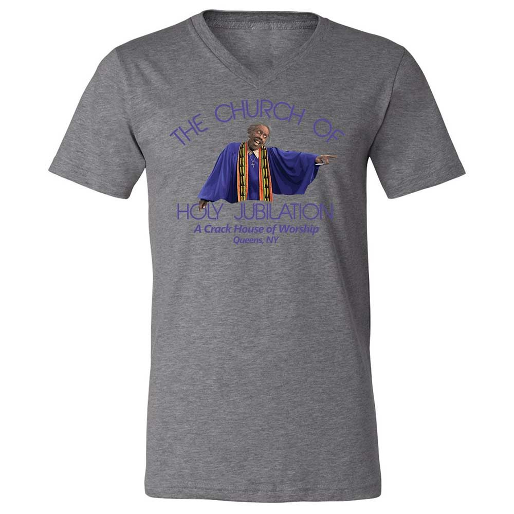 Unisex V-Neck T-Shirt - WQ3DNRZ3 - Deep Heather - 9