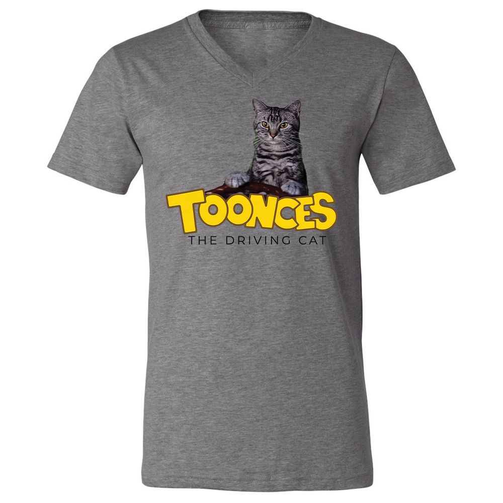 Unisex V-Neck T-Shirt - SN7WGWV3 - Deep Heather - 9