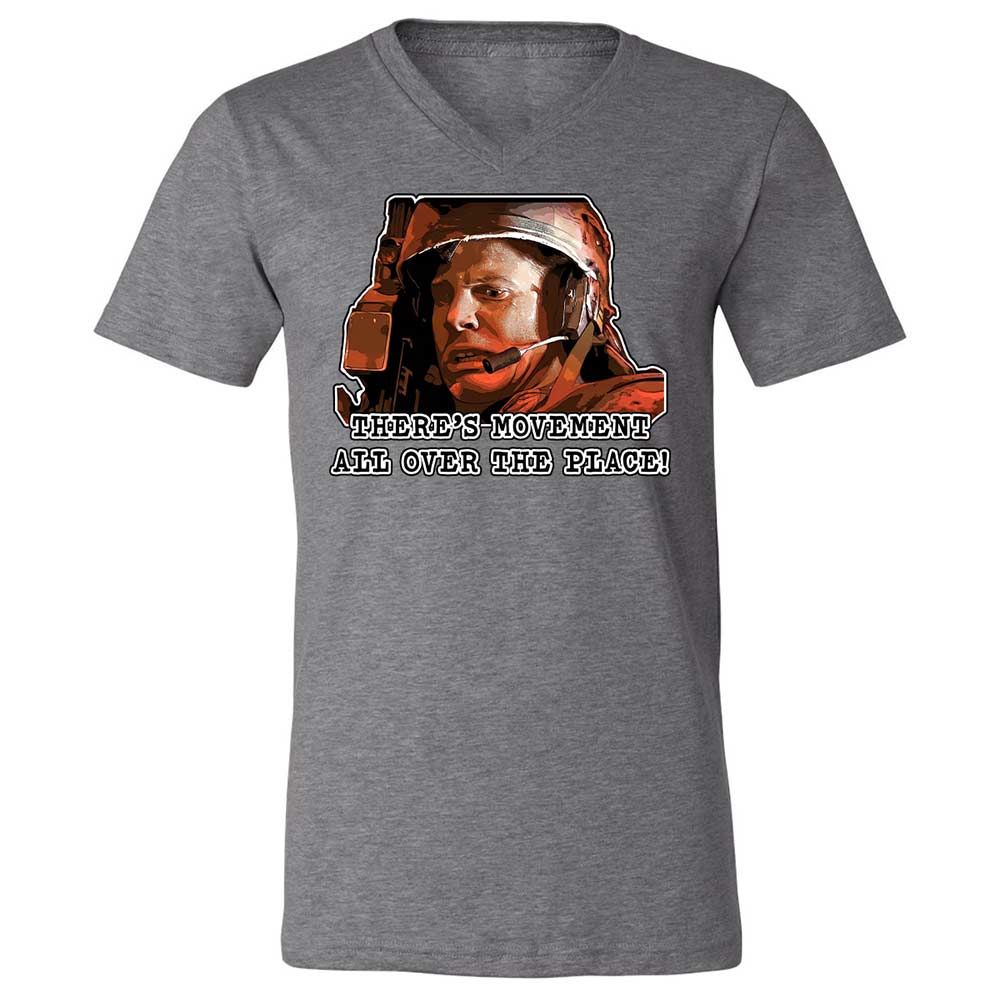 Unisex V-Neck T-Shirt - JE7JE9YW - Deep Heather - 9