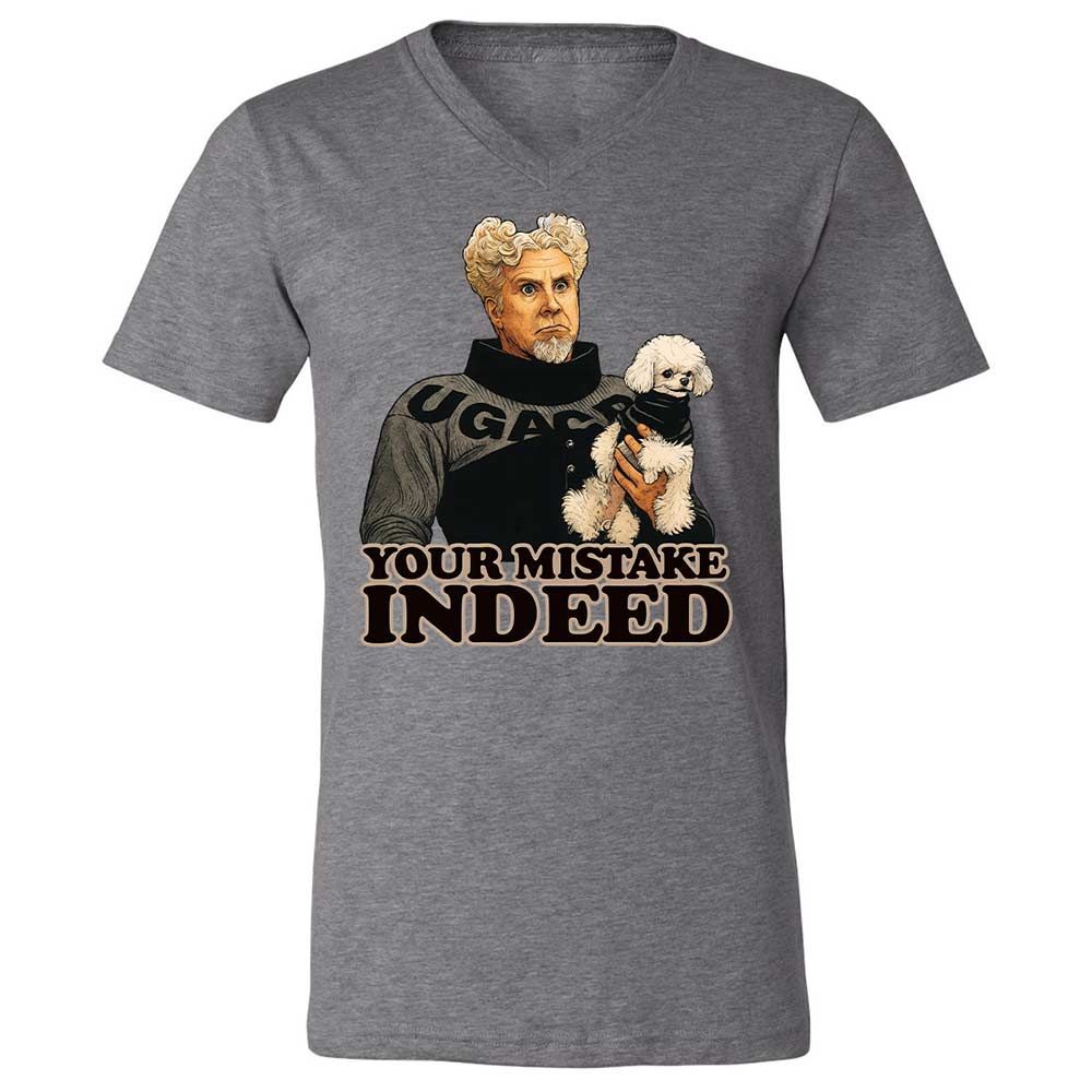 Unisex V-Neck T-Shirt - R2H6GNGE - Deep Heather - 9