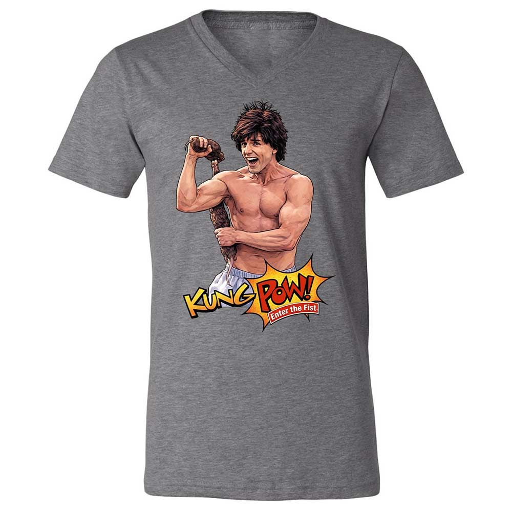 Unisex V-Neck T-Shirt - 64Z6JHMP - Deep Heather - 9