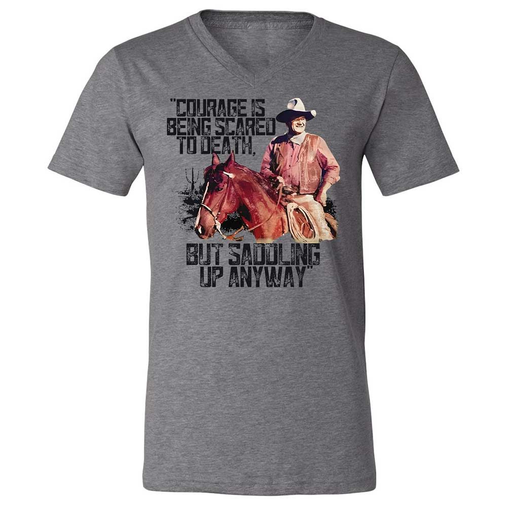 Courage is being scared to death, but saddling up anyway - Deep Heather - 9