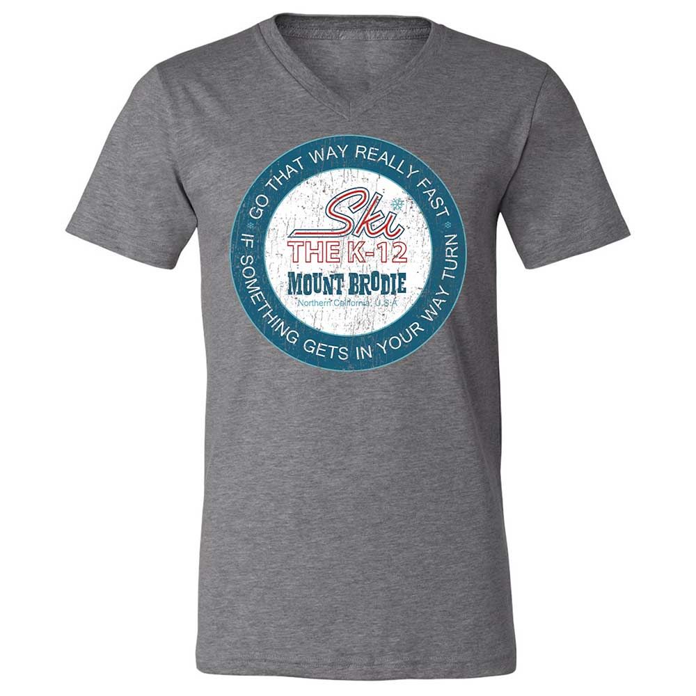 Unisex V-Neck T-Shirt - A9GUBAWB - Deep Heather - 9