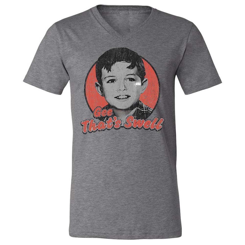 Unisex V-Neck T-Shirt - KXX4PBX3 - Deep Heather - 9