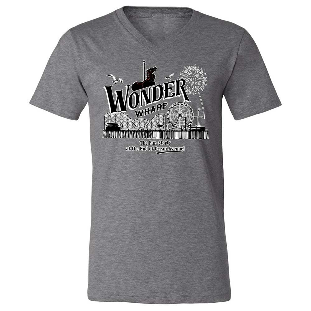 Unisex V-Neck T-Shirt - 9GY81CP5 - Deep Heather - 9