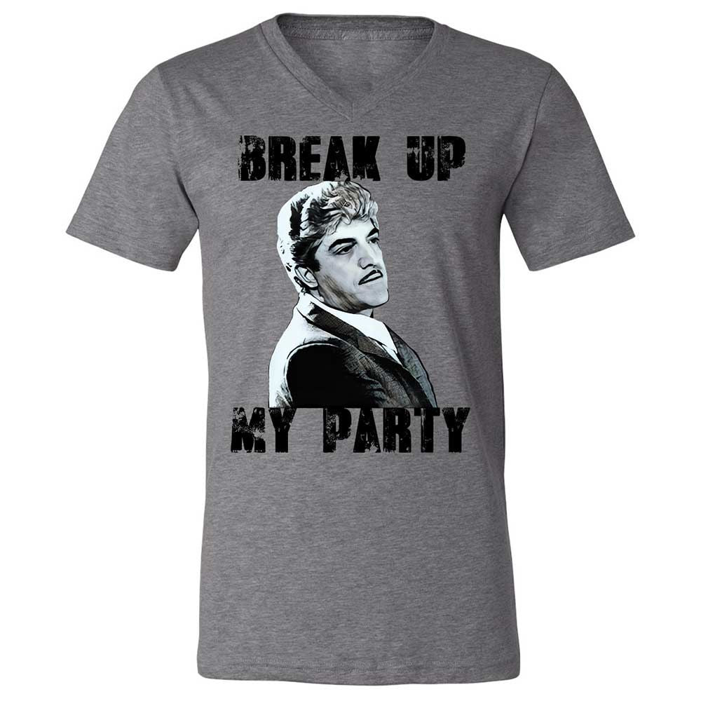 Unisex V-Neck T-Shirt - C1PTR55T - Deep Heather - 9