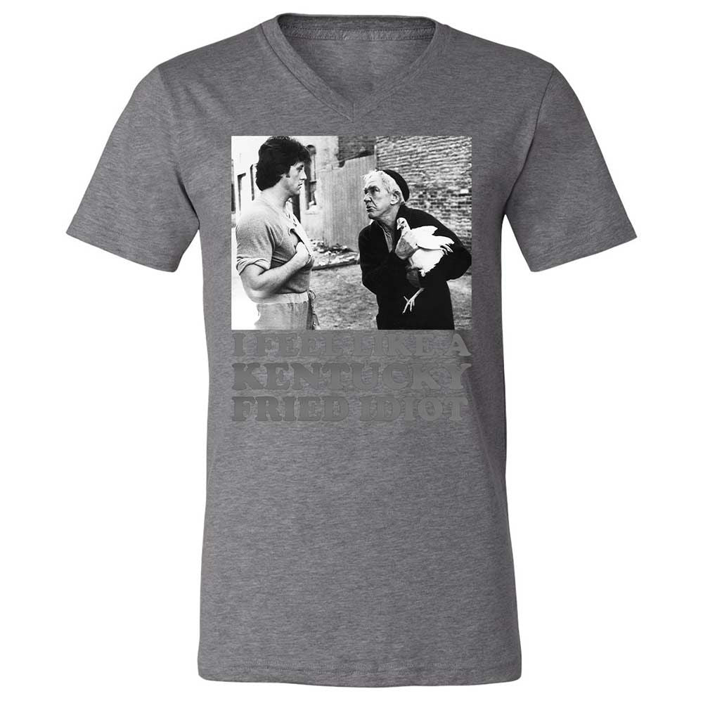 Unisex V-Neck T-Shirt - EJASL6Y7 - Deep Heather - 9