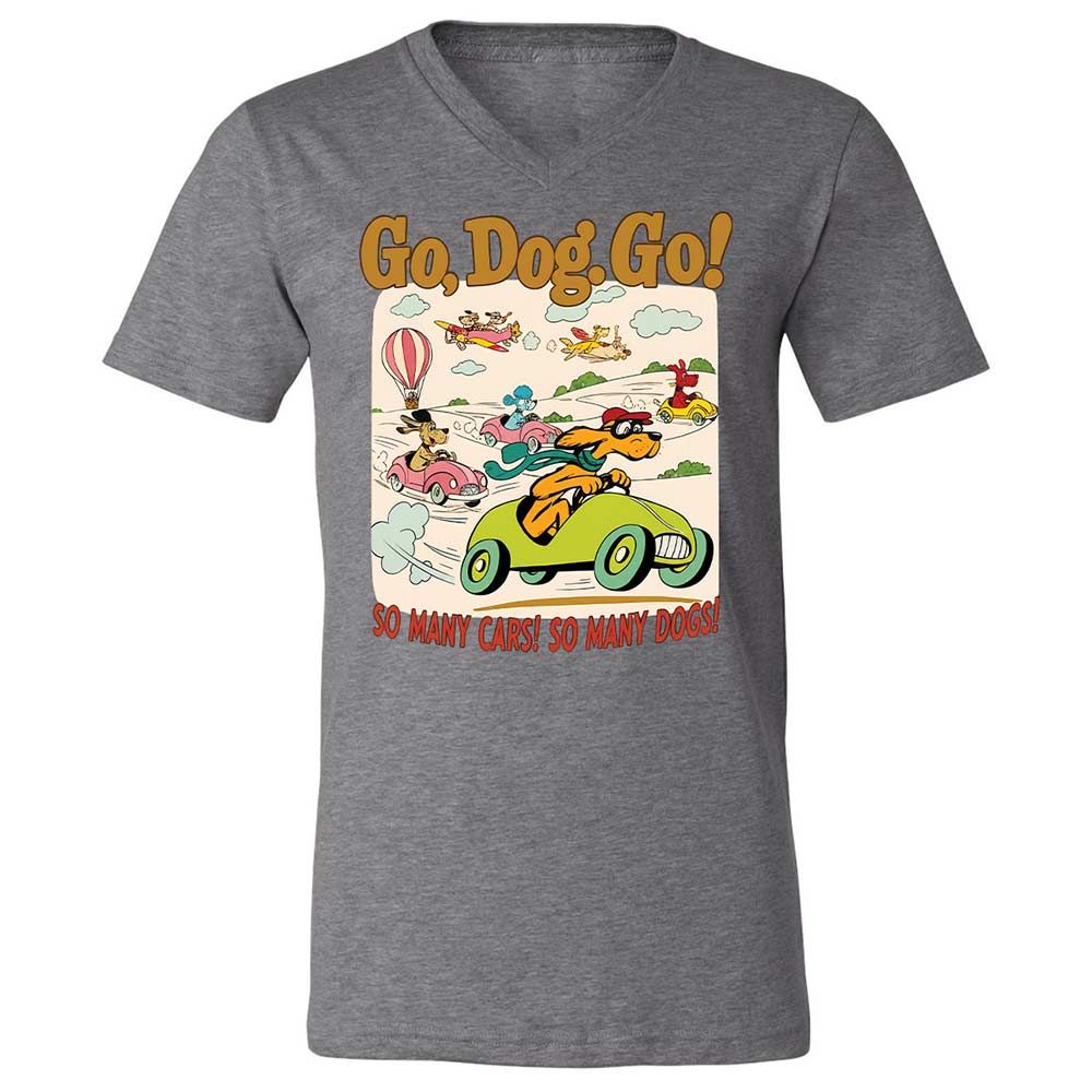Unisex V-Neck T-Shirt - 1YXVMM7J - Deep Heather - 9