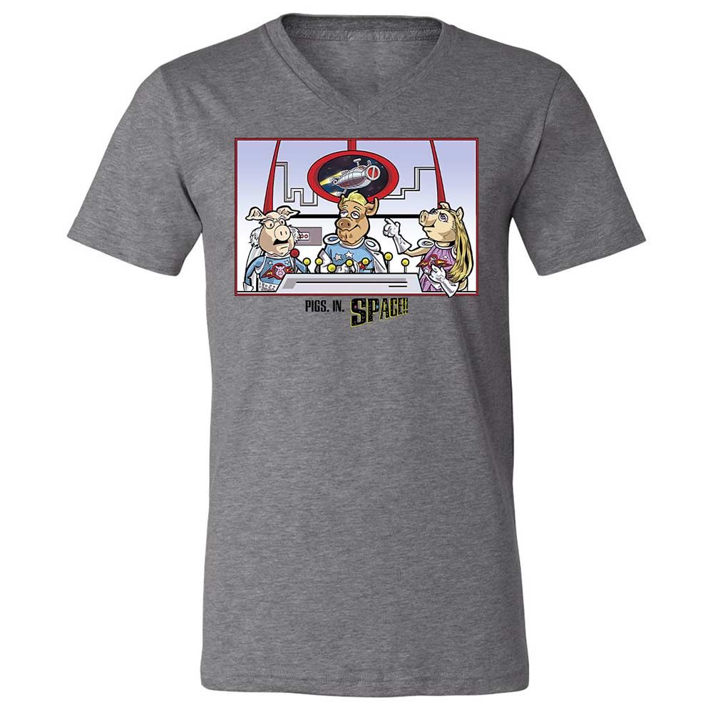 Unisex V-Neck T-Shirt - 1RYZ9RDN - Deep Heather - 9