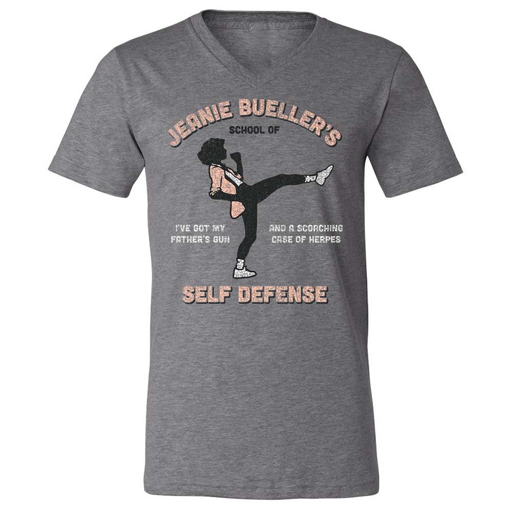 Unisex V-Neck T-Shirt - 1ZV9QU3S - Deep Heather - 9