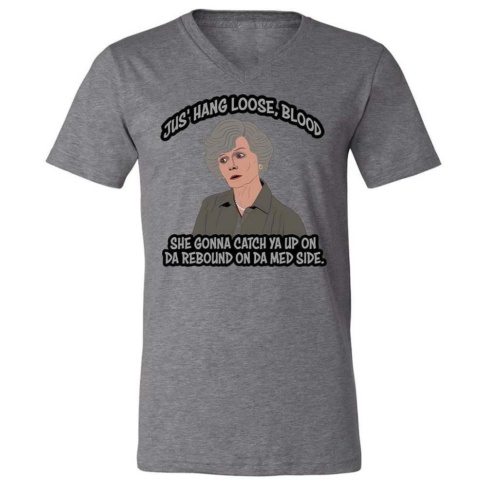 Unisex V-Neck T-Shirt - WQ8A7ZQK - Deep Heather - 9
