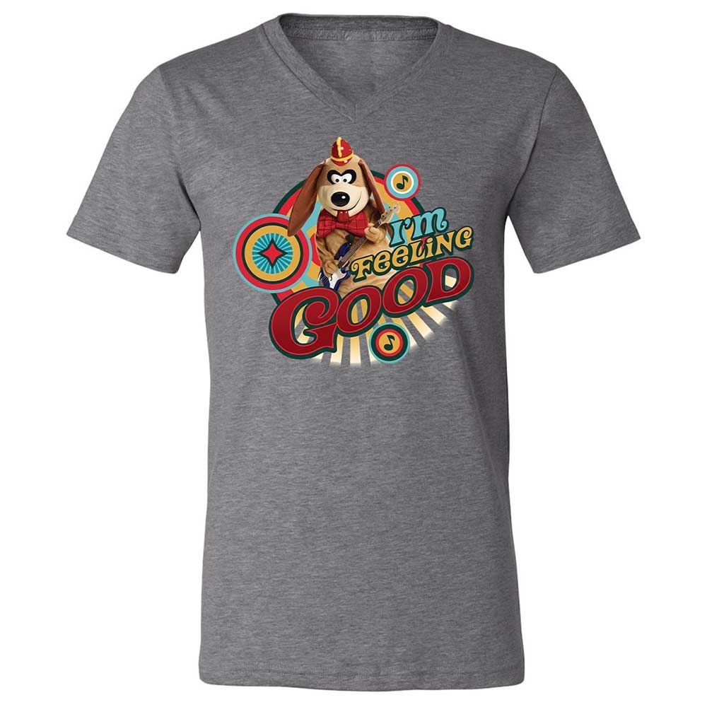 Unisex V-Neck T-Shirt - ZPXMV98X - Deep Heather - 9