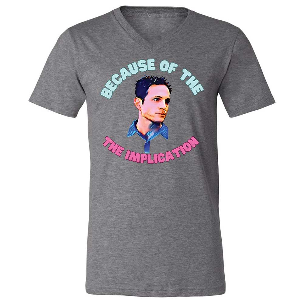 Unisex V-Neck T-Shirt - 27DFFAKC - Deep Heather - 9