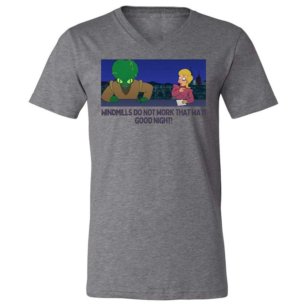Unisex V-Neck T-Shirt - J9YV6QZ2 - Deep Heather - 9