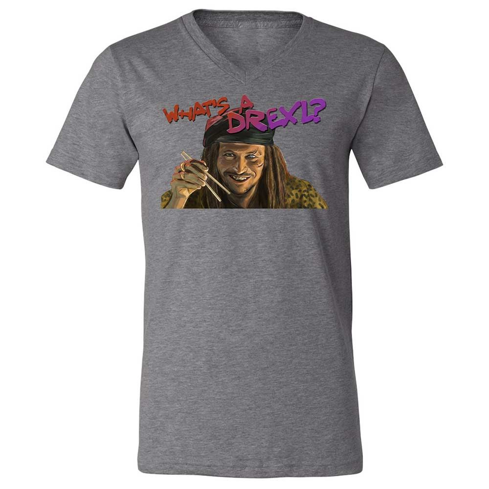 Unisex V-Neck T-Shirt - DQDPEFYW - Deep Heather - 9