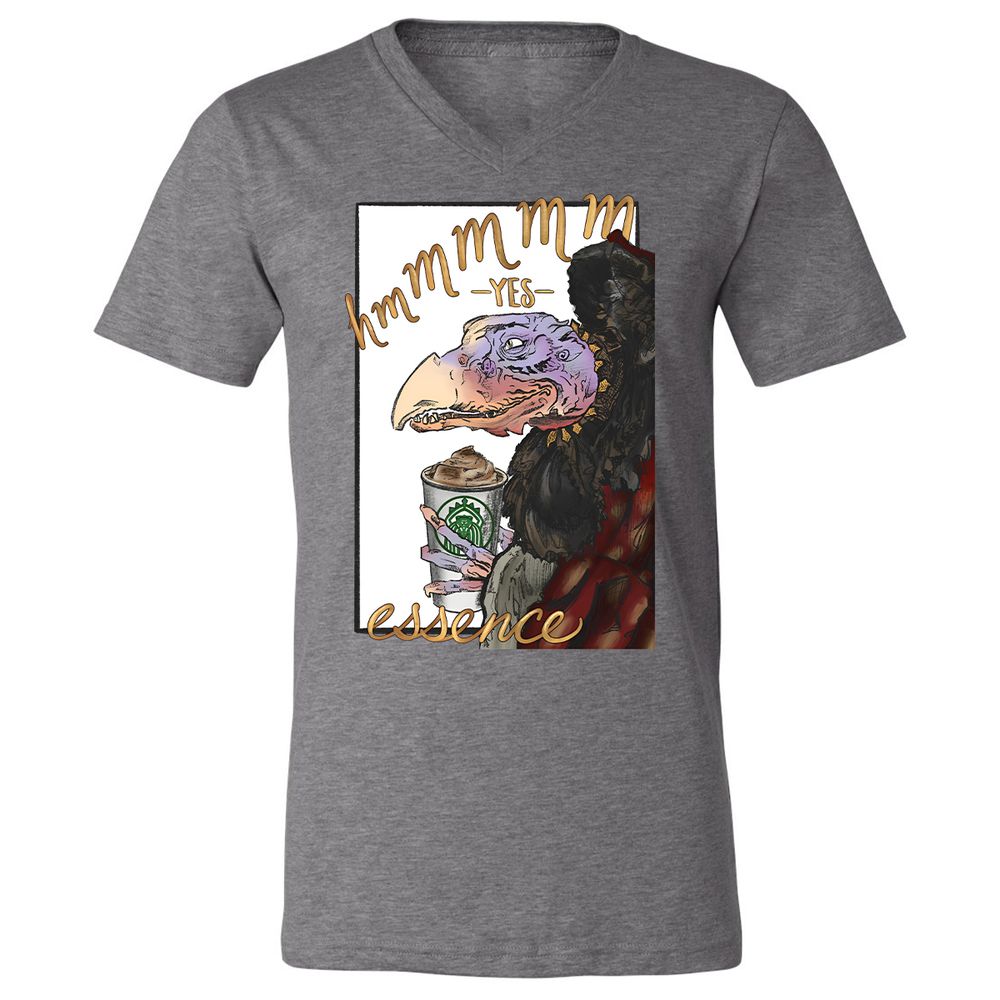 Unisex V-Neck T-Shirt - PFGXW8Z6 - Deep Heather - 9