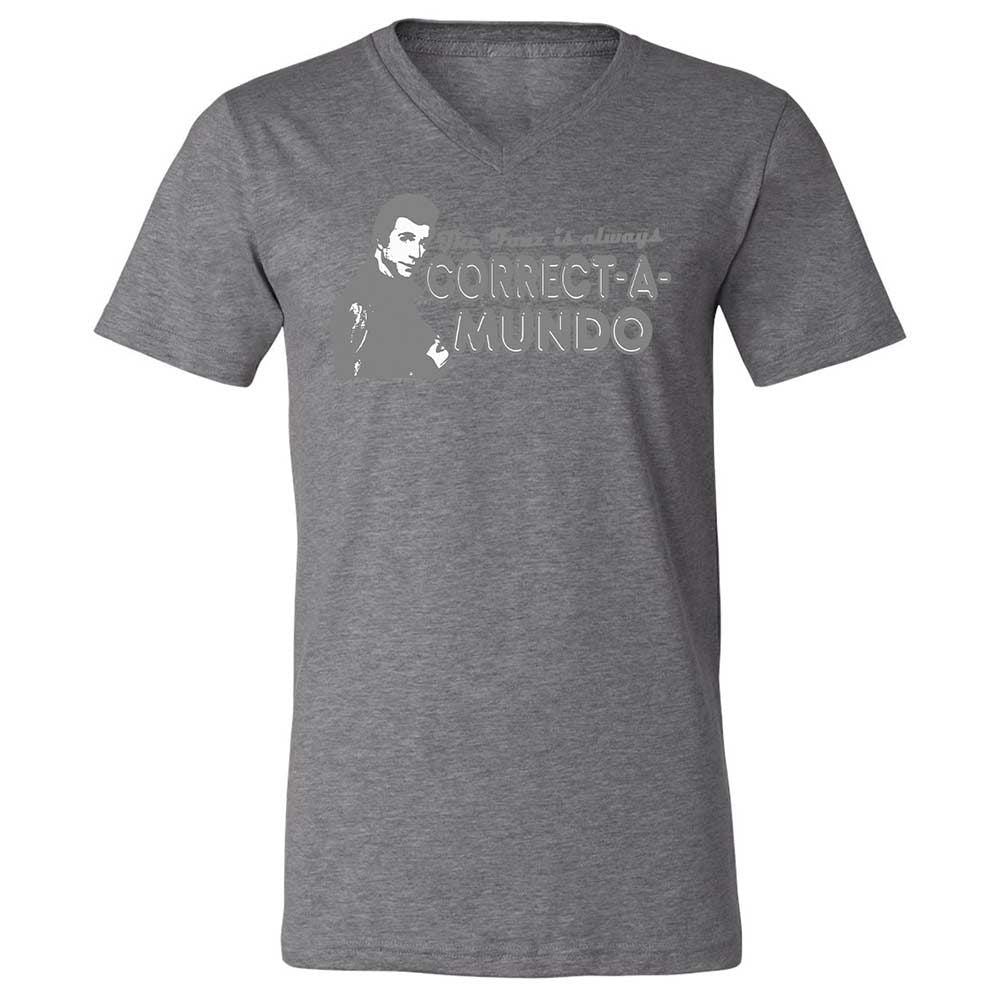 Unisex V-Neck T-Shirt - N1Q8UC2A - Deep Heather - 9