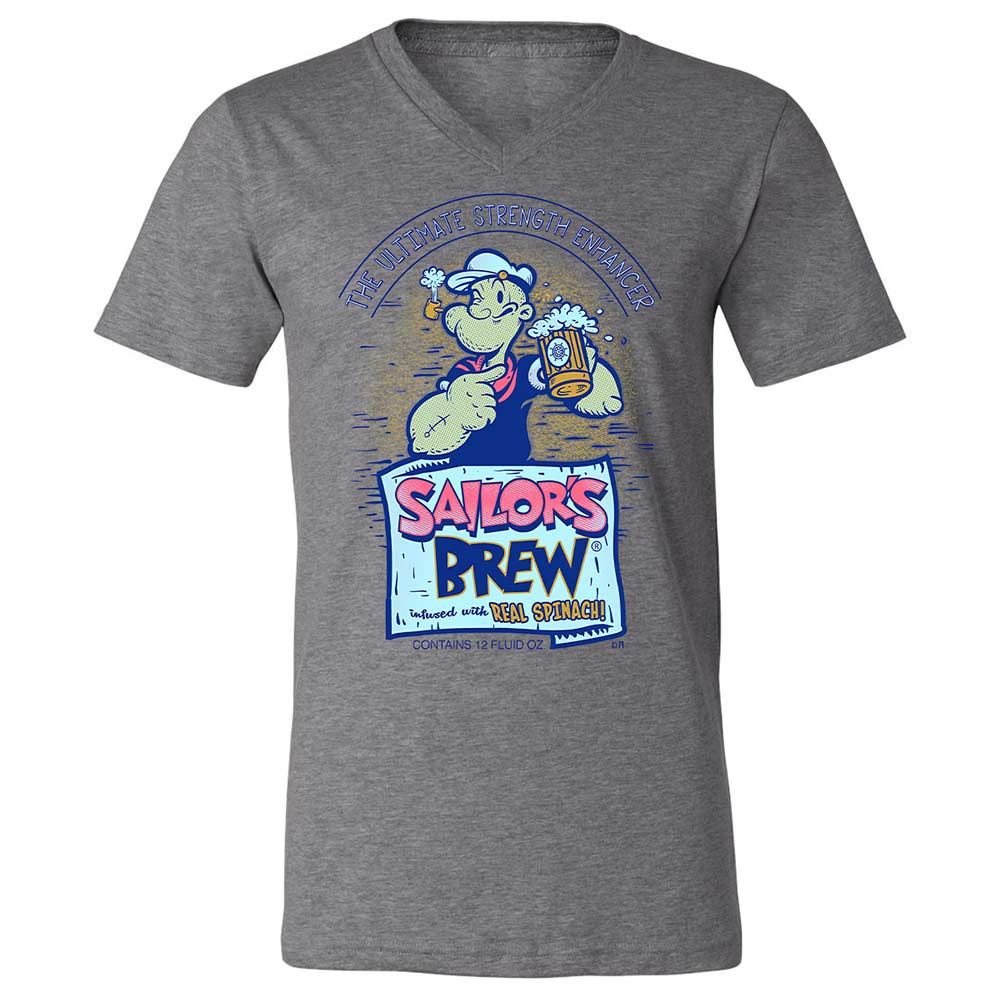 Unisex V-Neck T-Shirt - 6WMN7SPM - Deep Heather - 9
