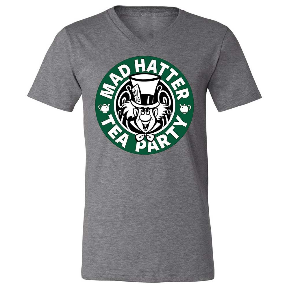 Unisex V-Neck T-Shirt - F5XBNC8B - Deep Heather - 9