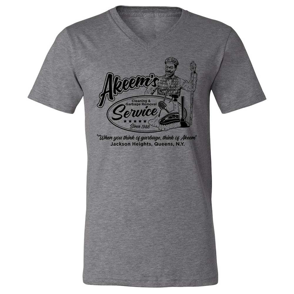 Unisex V-Neck T-Shirt - Q2JNT3ZA - Deep Heather - 9