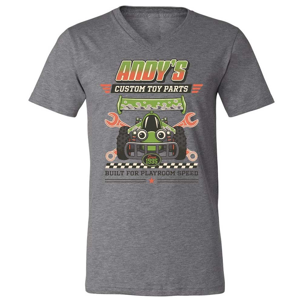 Unisex V-Neck T-Shirt - N9K7PGYB - Deep Heather - 9