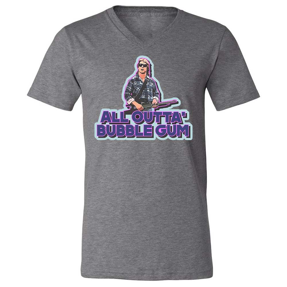Unisex V-Neck T-Shirt - 2SQ2ZALE - Deep Heather - 9