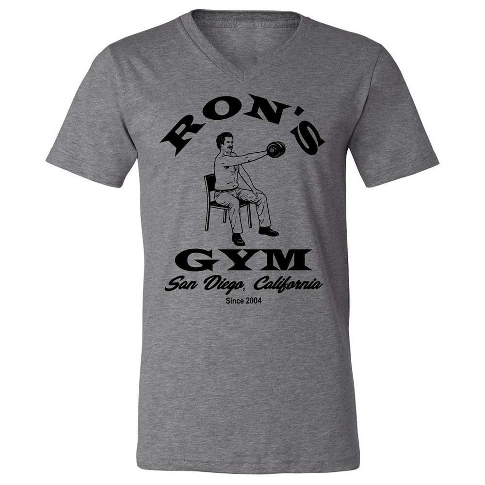 Unisex V-Neck T-Shirt - FQL6P728 - Deep Heather - 9