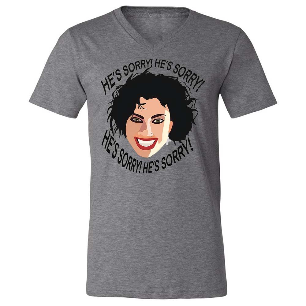 Unisex V-Neck T-Shirt - YQPNK5FU - Deep Heather - 9