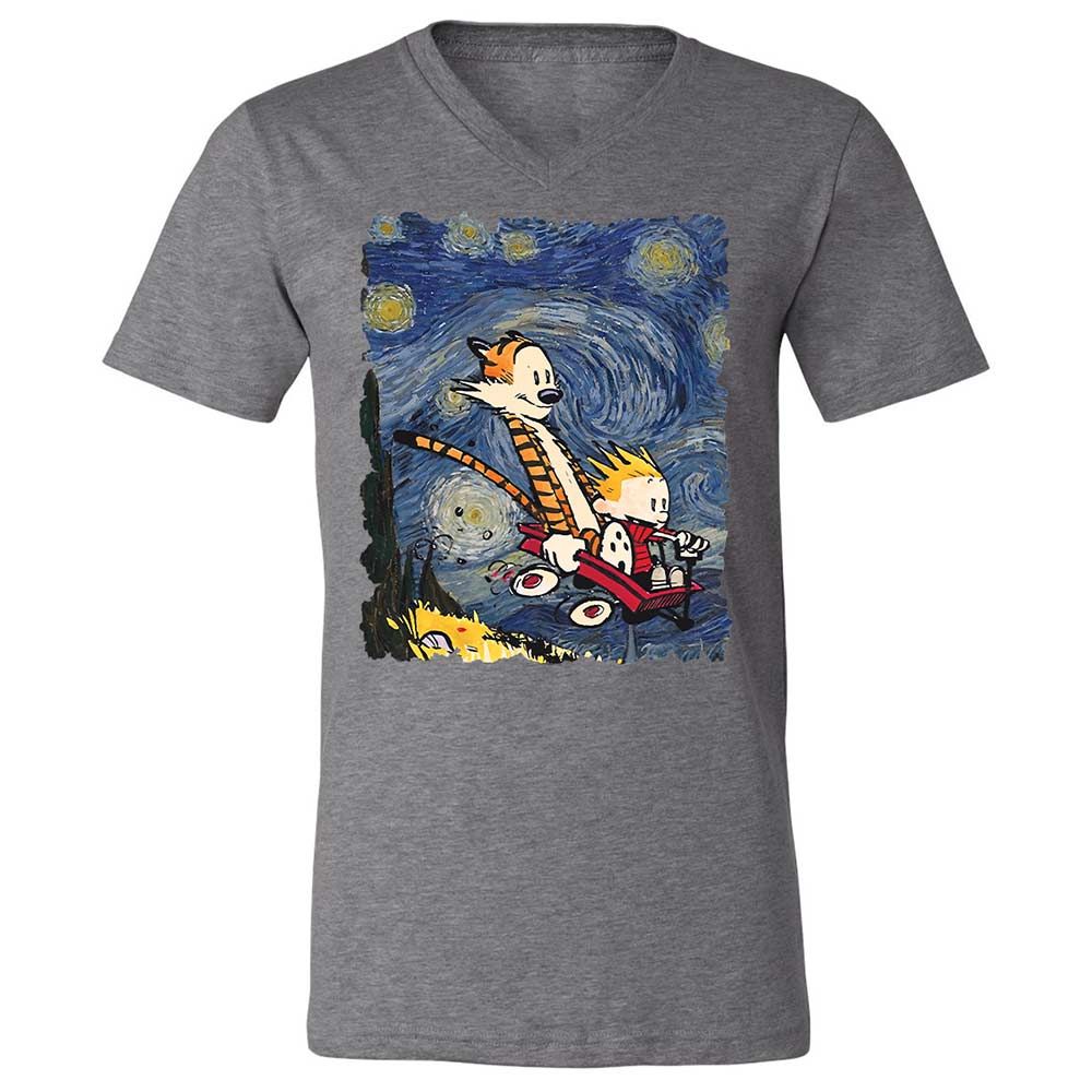 Unisex V-Neck T-Shirt - PDYASERS - Deep Heather - 9