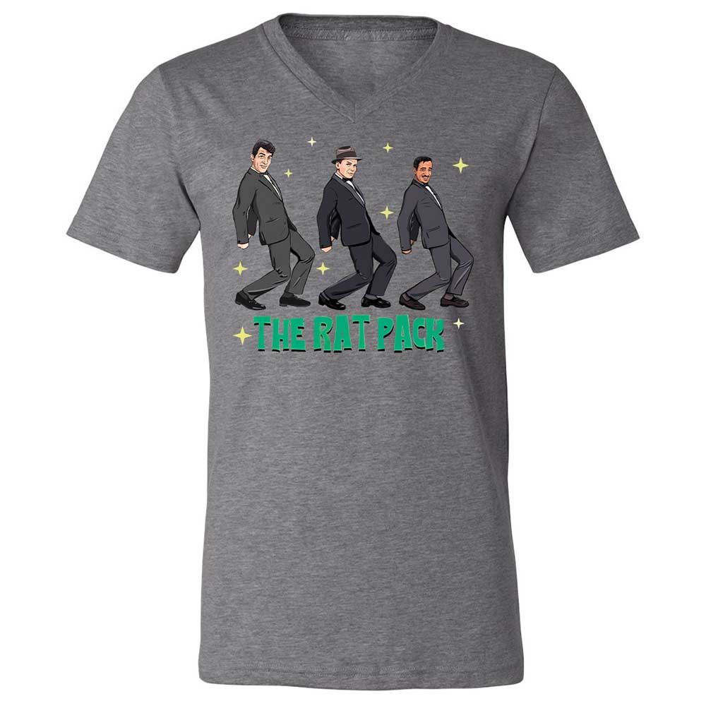 Unisex V-Neck T-Shirt - D1TZUHTJ - Deep Heather - 9