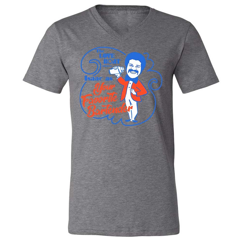 Unisex V-Neck T-Shirt - UEEKNUDB - Deep Heather - 9