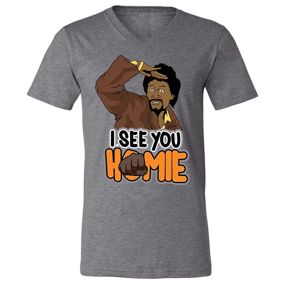 Unisex V-Neck T-Shirt - BWAZ964J - Deep Heather - 9