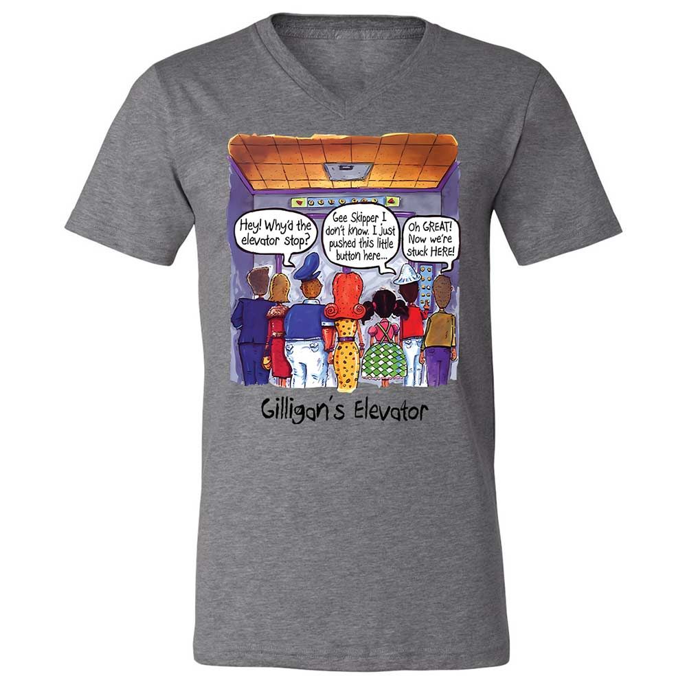 Unisex V-Neck T-Shirt - 2LAMZU2D - Deep Heather - 9