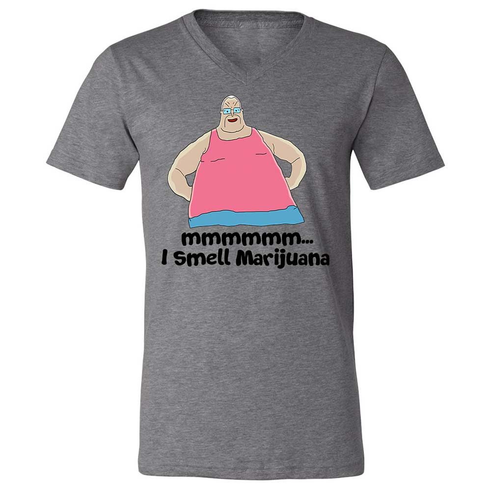 Unisex V-Neck T-Shirt - D3FQMEXJ - Deep Heather - 9