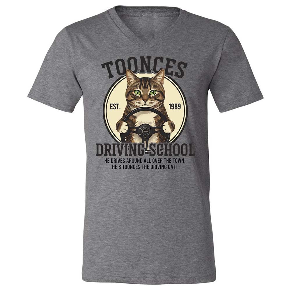 Unisex V-Neck T-Shirt - Z54PRZMU - Deep Heather - 9