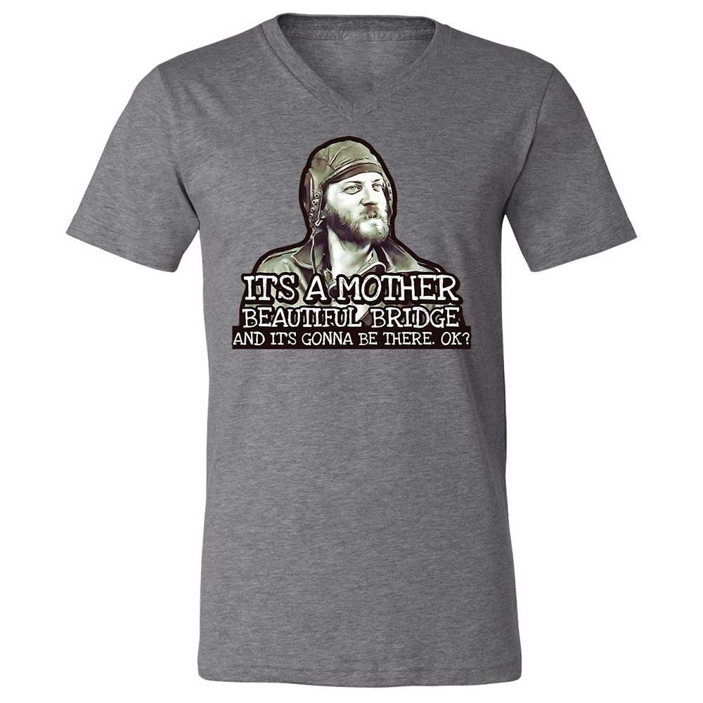 Unisex V-Neck T-Shirt - SF9JU4QY - Deep Heather - 9