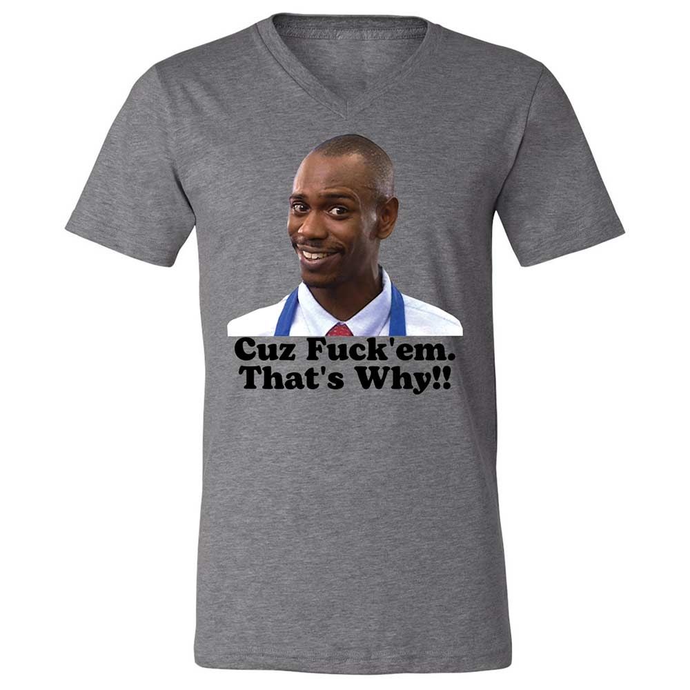 Unisex V-Neck T-Shirt - 3CCZWHEV - Deep Heather - 9