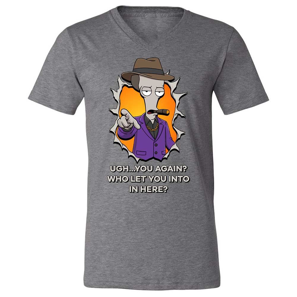 Unisex V-Neck T-Shirt - BXRKX8ND - Deep Heather - 9