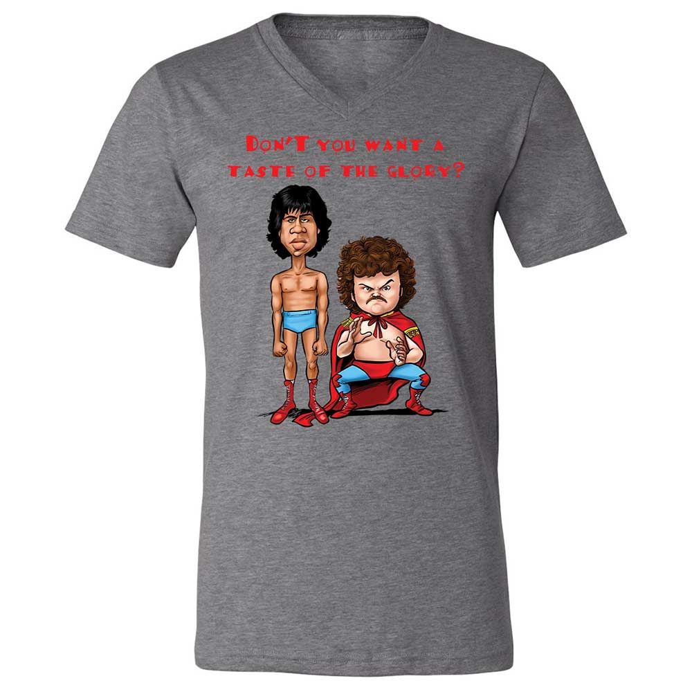 Unisex V-Neck T-Shirt - BRE1AJH3 - Deep Heather - 9