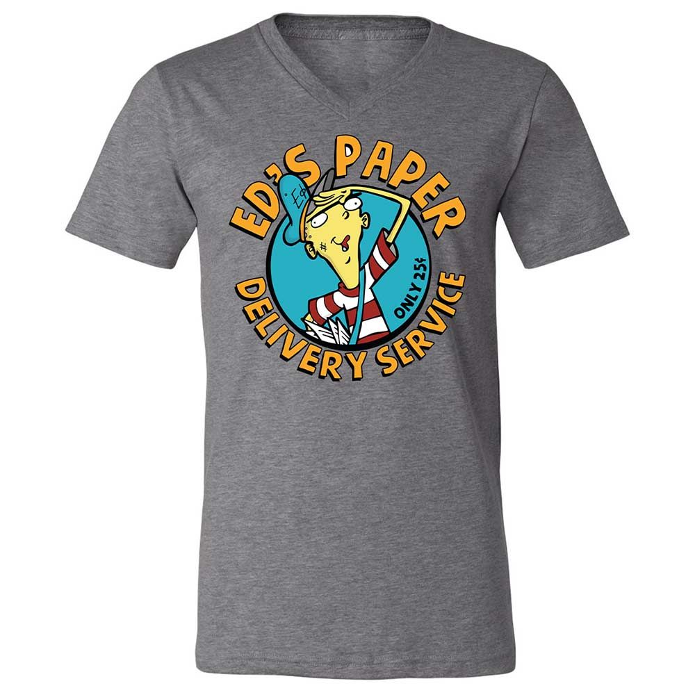 Unisex V-Neck T-Shirt - M6CTV62E - Deep Heather - 9