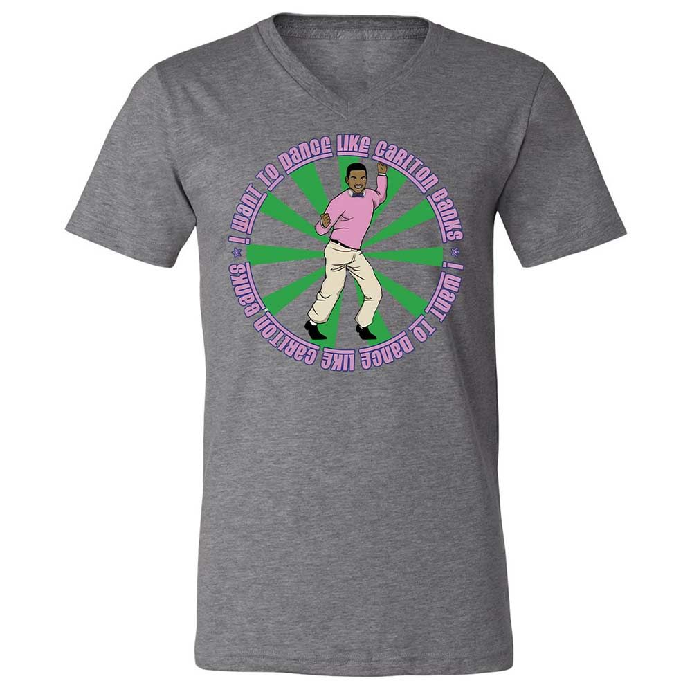 Unisex V-Neck T-Shirt - 6DALRHGL - Deep Heather - 9