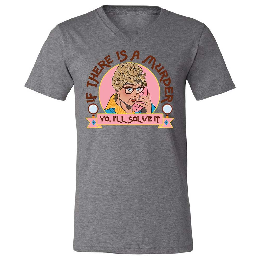 Unisex V-Neck T-Shirt - CEMHUW21 - Deep Heather - 9