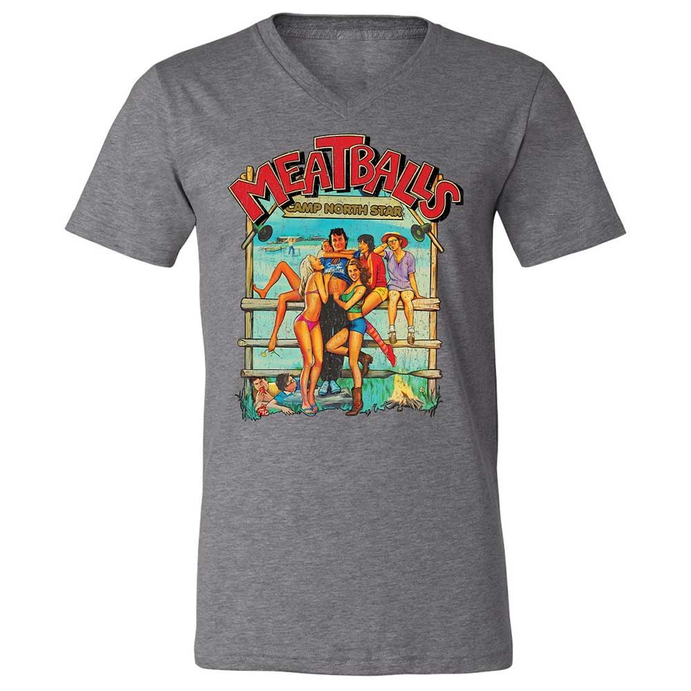 Unisex V-Neck T-Shirt - 9E9DV8KJ - Deep Heather - 9