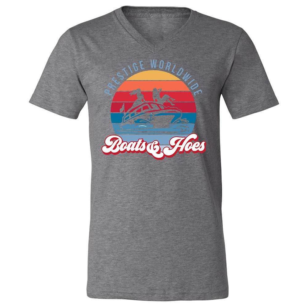 Unisex V-Neck T-Shirt - XWS4Z1VS - Deep Heather - 9