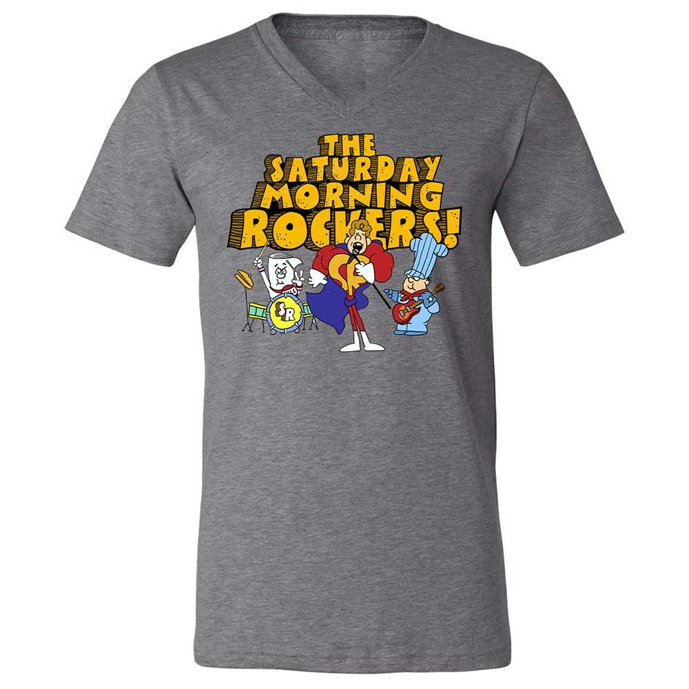 Unisex V-Neck T-Shirt - GB2ZY9D8 - Deep Heather - 9